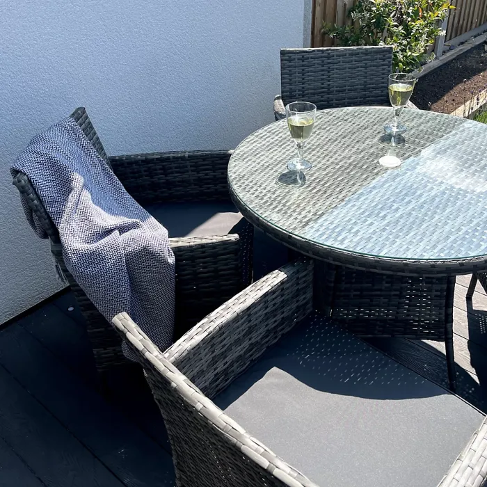 5-Piece Rattan Wicker Relaxed Garden Dining Set