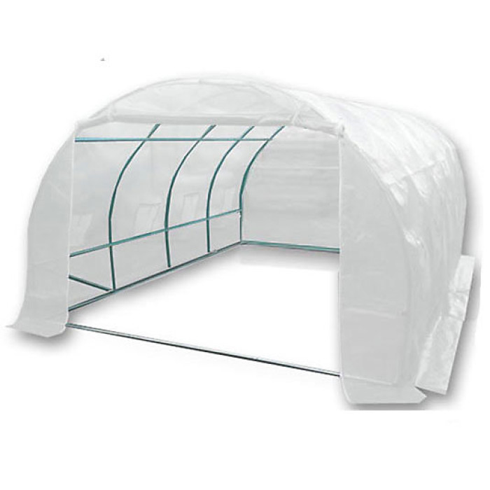 4m x 3m + Ground Anchor Kit (13' x 10' approx) Pro+ White Poly Tunnel