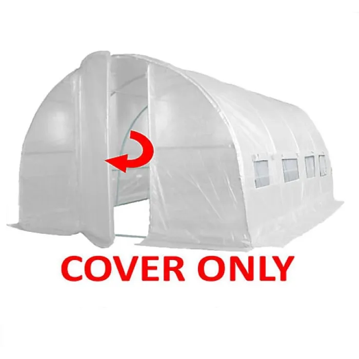 4m x 3m (13' x 10' approx) Pro+ White Polytunnel Replacement Cover