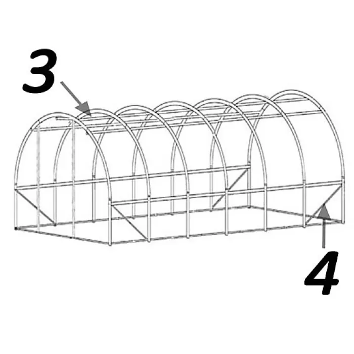 6m x 3m + Hotspot Tape Kit (20' x 10' approx) Pro+ Green Poly Tunnel