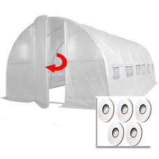 6m x 3m + Hotspot Tape Kit (20' x 10' approx) Pro+ White Poly Tunnel