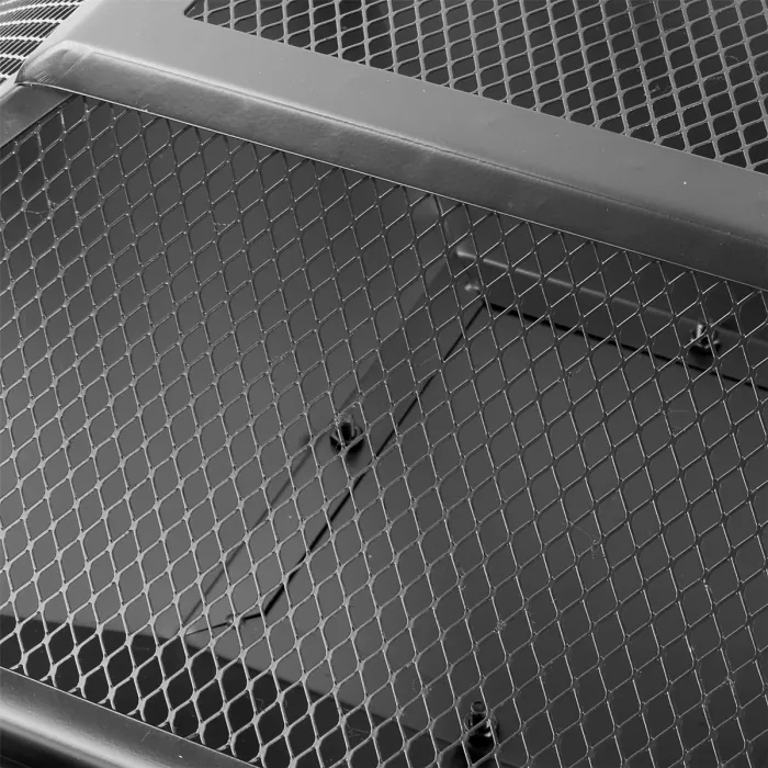 KCT Contemporary Square Garden Fire Pit Outdoor Steel Patio Brazier Log Wood Burner Burning Fireplace Heater With Cover Lid Poker