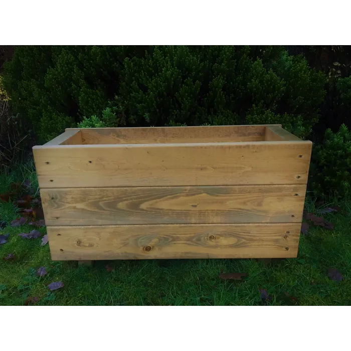 Wooden Planter Plant Container Pots Outdoor Decking Garden Shrub Flower Box Deep