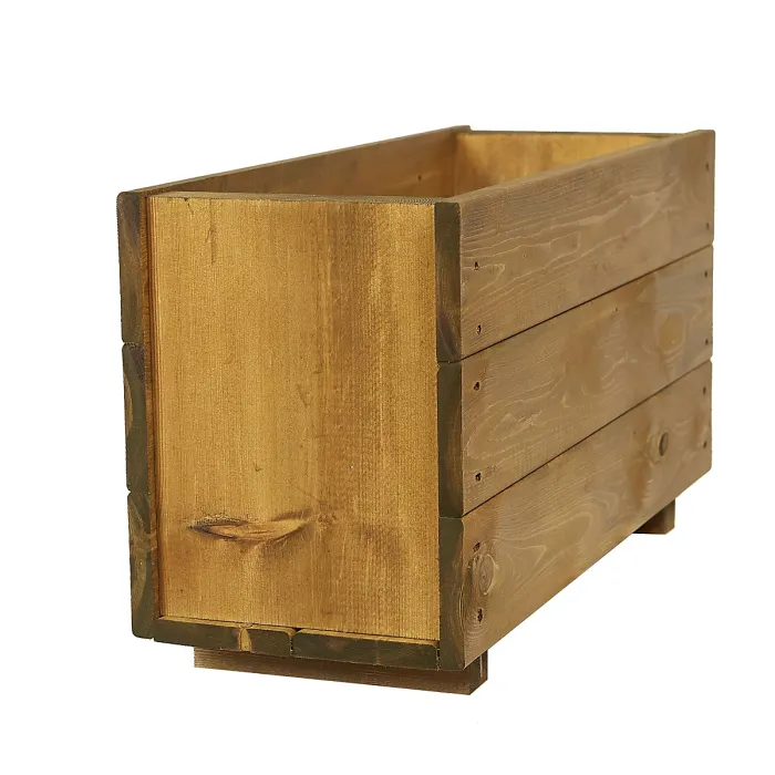 Wooden Planter Plant Container Pots Outdoor Decking Garden Shrub Flower Box Deep