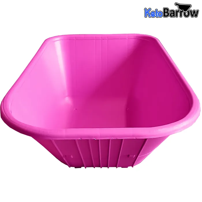 Replacement Wheelbarrow Tray Body - Plastic Pan - 110L - Pink