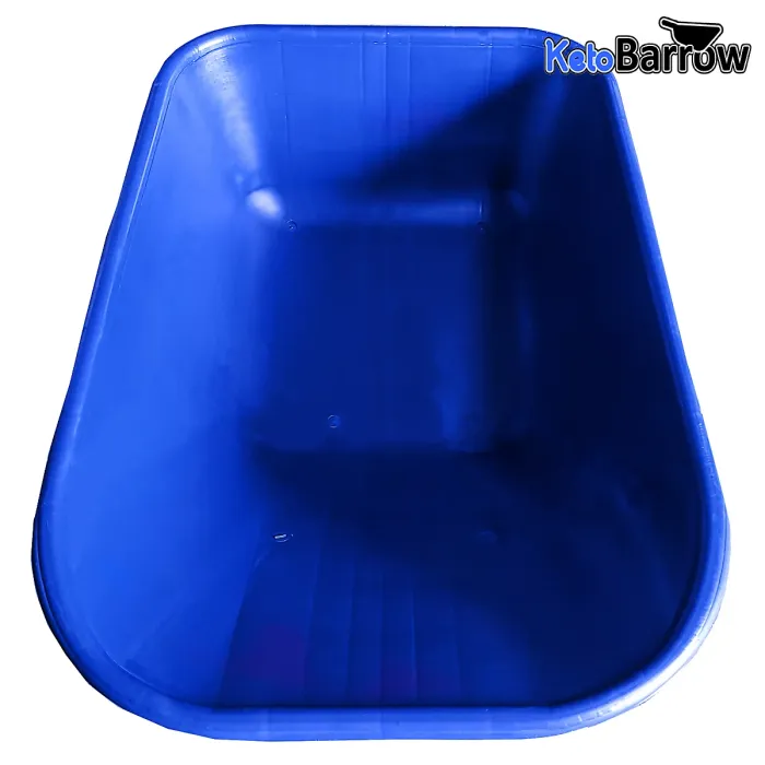 Replacement Wheelbarrow Tray Body - Plastic Pan - 110L - Blue