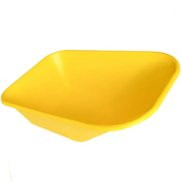 Wheelbarrow Body Tray Replacement Pan - 110L Capacity - Undrilled - Universal Fit - Barrow Body - Yellow