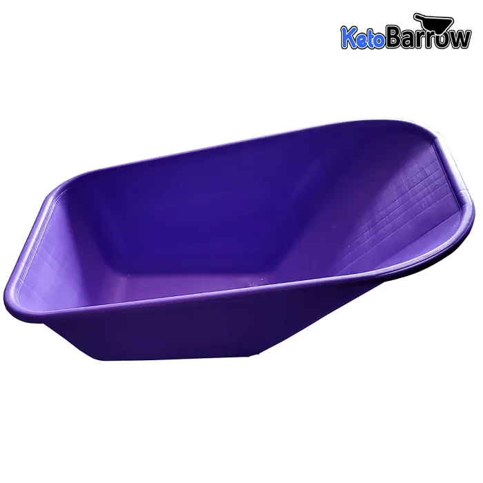 Replacement Wheelbarrow Tray Body - Plastic Pan - 110L - Purple