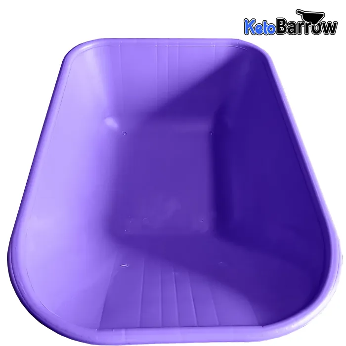 Replacement Wheelbarrow Tray Body - Plastic Pan - 110L - Purple