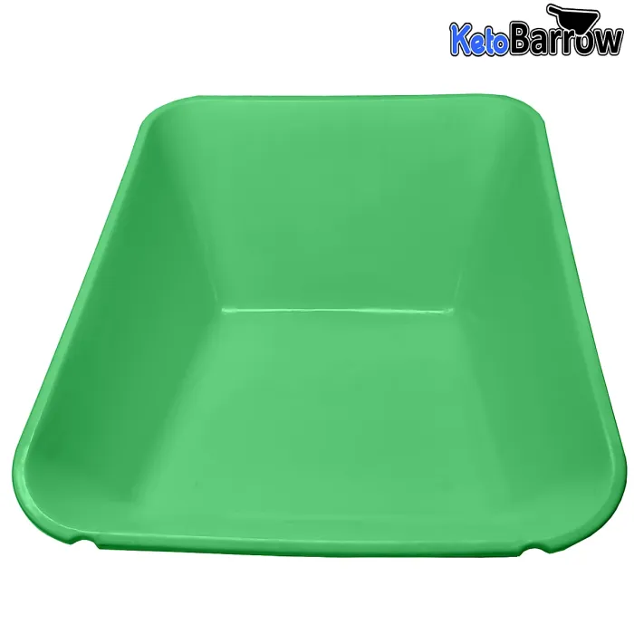Replacement Wheelbarrow Body Tray - Universal Barrow Pan - 85L - Green