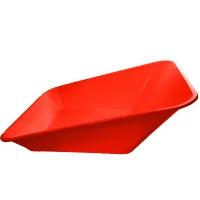 Replacement Wheelbarrow Body Tray - Universal Barrow Pan - 85L - Red