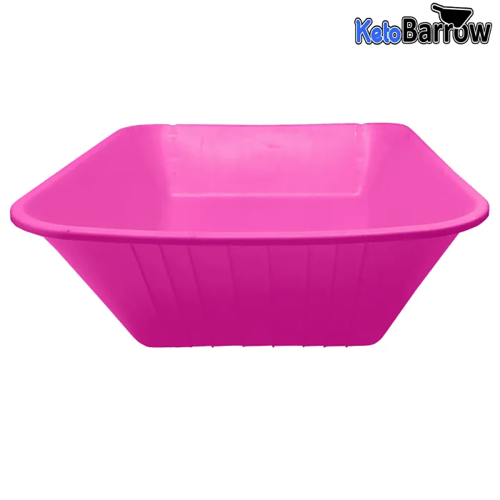 Wheelbarrow Tray Replacement Wheelbarrow Body Pan - Universal Fitting -85L - Pink