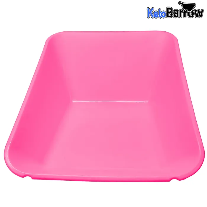 Wheelbarrow Tray Replacement Wheelbarrow Body Pan - Universal Fitting -85L - Pink