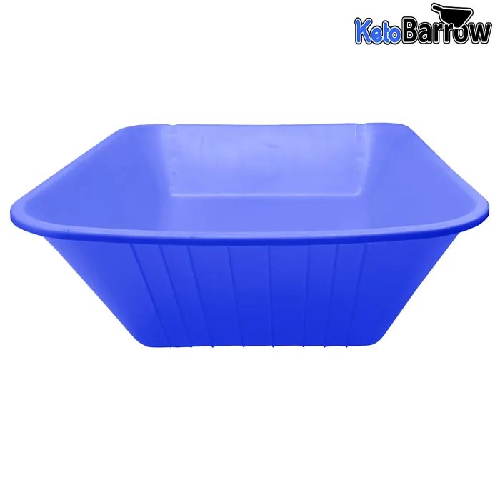 Replacement Wheelbarrow Body Tray - Universal Barrow Pan - 85L - Blue
