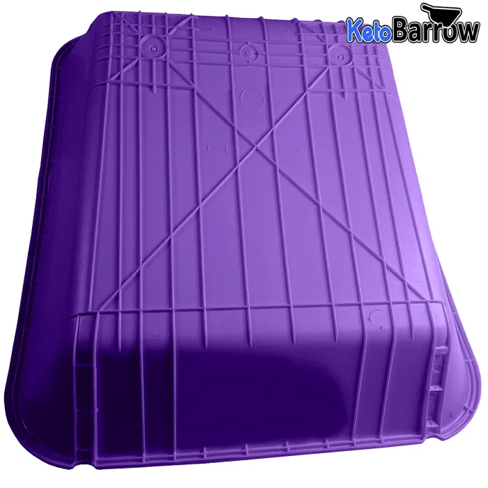 Replacement Wheelbarrow Body Tray - Universal Barrow Pan - 85L - Purple