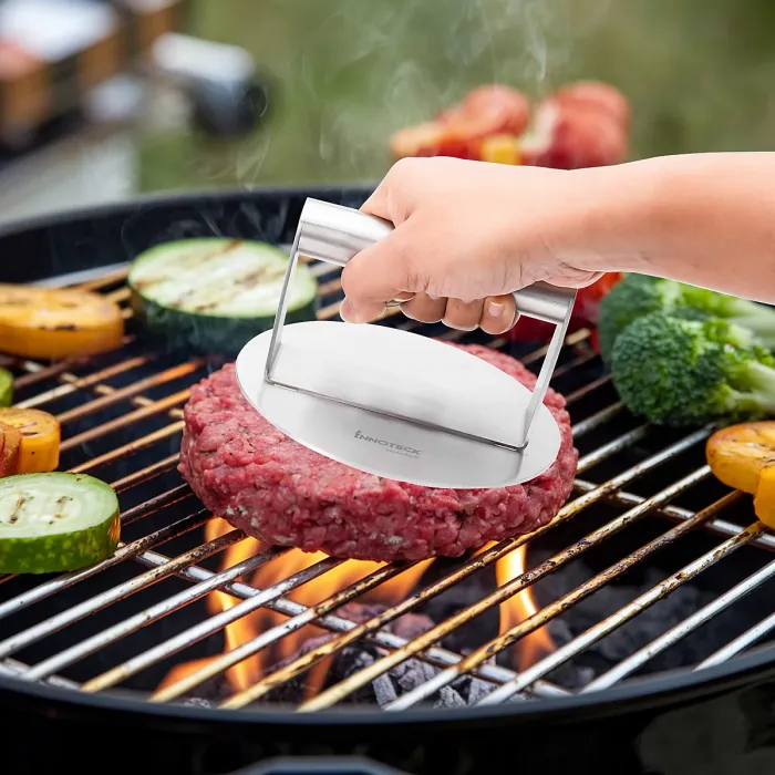 Innoteck Essentials Stainless Steel Burger Press - 14cm