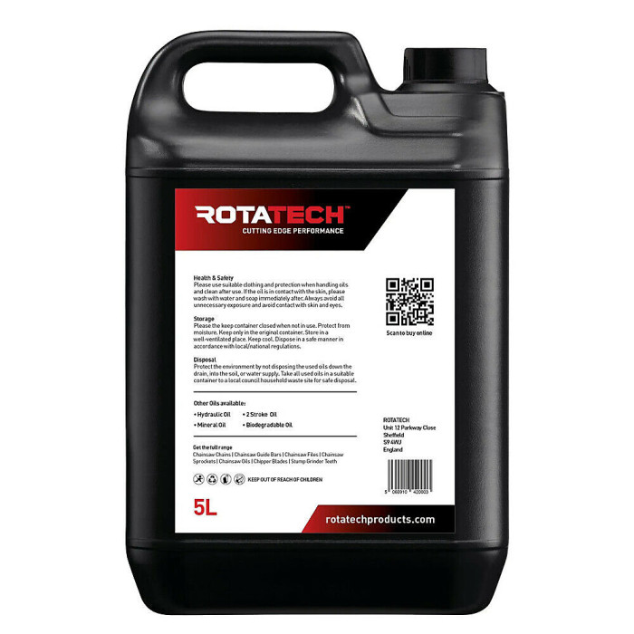 Rotatech 5L 5 Litre Universal Chainsaw Chain & Bar Oil