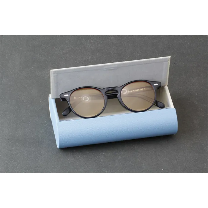 Hard Shell Double Glasses Case - Protective Eyeglasses Box for 2 Pairs Spectacles Specs Bifocals - Unisex Portable Eyewear Pouch