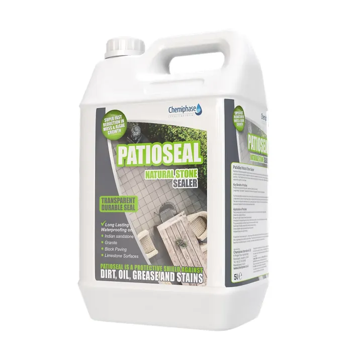 PatioSeal - Indian Stone Sealer, Sandstone, Granite, Limestone 1 x 5 Litres