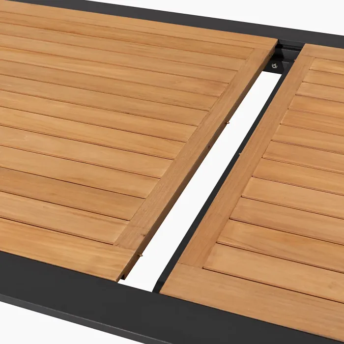 Pier Extending Dining Table with Teak Top