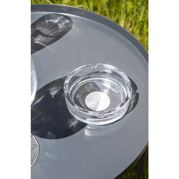 4x Round Glass Ashtray Cigarette Butt Smoking Ashtray For Home Pub Garden 10.5cm