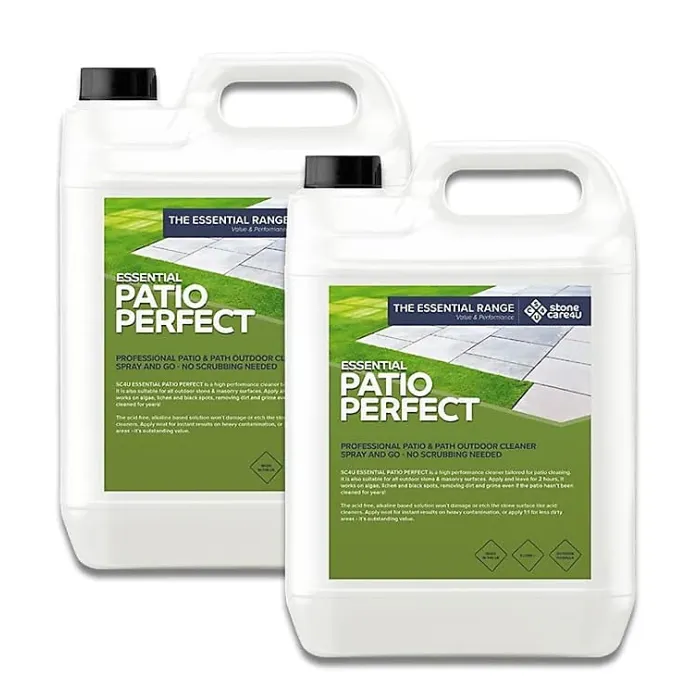 Stonecare4U - Patio Perfect (10L) - Alkaline Patio Cleaner - Removes, Dirt, Grime and Algae Without Damaging Natural Stone