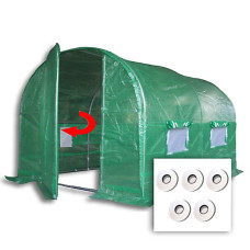 3m x 2m + Hotspot Tape Kit (10' x 7' approx) Pro+ Green Poly Tunnel