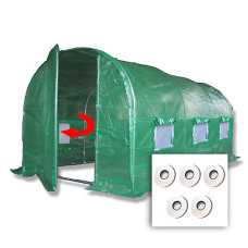 4m x 2m + Hotspot Tape Kit (13' x 7' approx) Pro+ Green Poly Tunnel