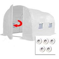 3m x 2m + Hotspot Tape Kit (10' x 7' approx) Pro+ White Poly Tunnel