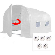 3m x 2m + Hotspot Tape Kit (10' x 7' approx) Pro+ White Poly Tunnel