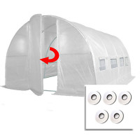 4m x 3m + Hotspot Tape Kit (13' x 10' approx) Pro+ White Poly Tunnel