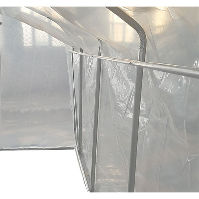 5m x 3m (17' x 10' approx) Extreme Clear Polythene Poly Tunnel
