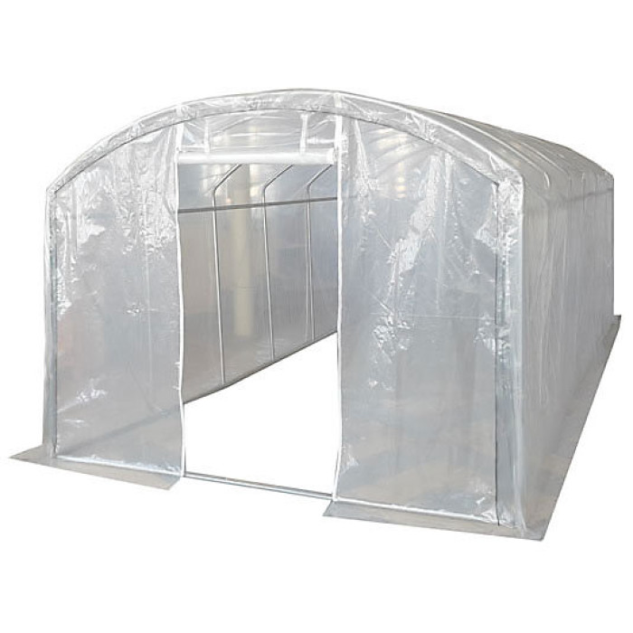 6m x 3m (20' x 10' approx) Extreme Clear Polythene Poly Tunnel