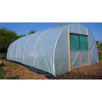 14ft x 12ft Straight Sided Polytunnel Kit, Heavy Duty Professional Greenhouse