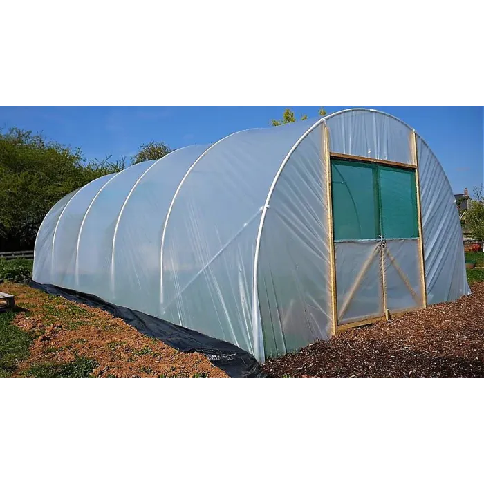 14ft x 12ft Straight Sided Polytunnel Kit, Heavy Duty Professional Greenhouse