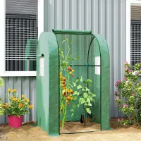 Outsunny Tomato Greenhouse with Roll-up Door, 94 x 94 x 150cm, Green