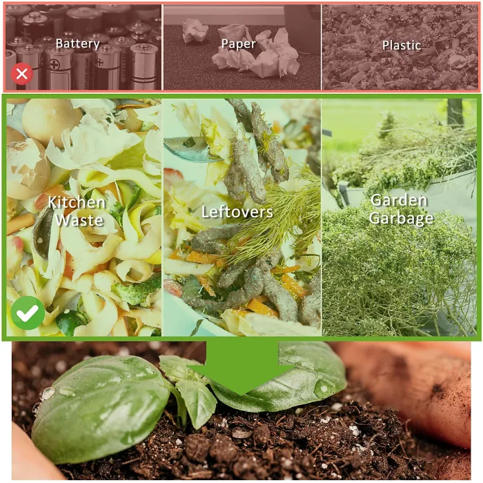 Outsunny 160L Outdoor Tumbling Compost Bin with Dual Chamber, Blue