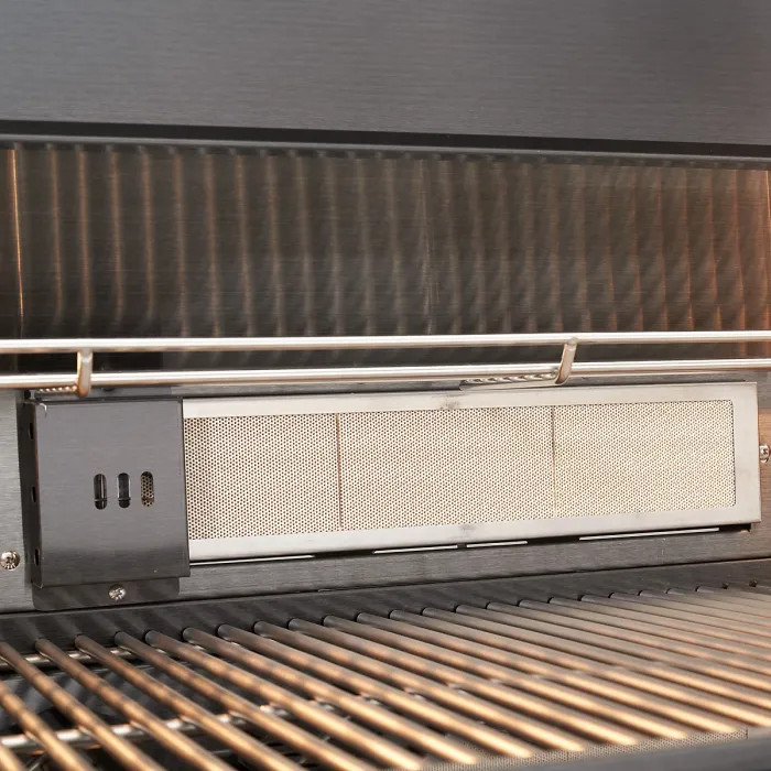 Draco Grills 6 Burner BBQ Black Stainless Steel Modular Outdoor Kitchen with Fridge and Sink Unit