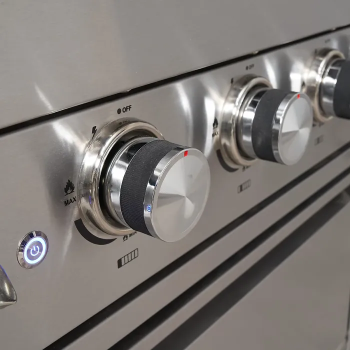 Draco Grills 6 Burner BBQ Modular Outdoor Kitchen with Sear Station and Double Fridge Unit