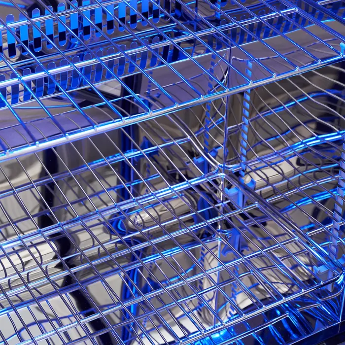 Draco Grills 6 Burner BBQ Modular Outdoor Kitchen with Sear Station and Double Fridge Unit