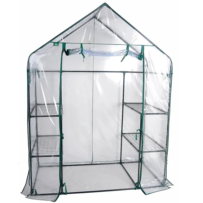 Walk In Greenhouse 4 Shelves PE Cover Only
