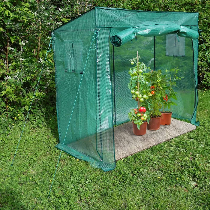 Large Walk-in Greenhouse Tomato Plant Garden Green House Waterproof Slanted Top