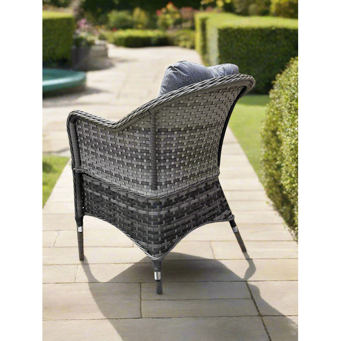 Garden Store Direct St Tropez Aluminium Rattan 6 Seat Rectangular Dining Set