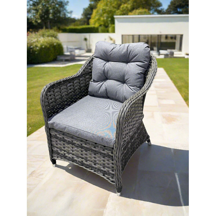 Garden Store Direct St Tropez Aluminium Rattan 6 Seat Rectangular Dining Set