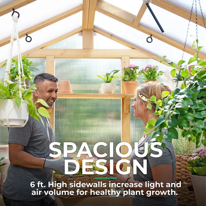 Meridian Greenhouse 6.7ft x 6ft (2.3m x 2m)