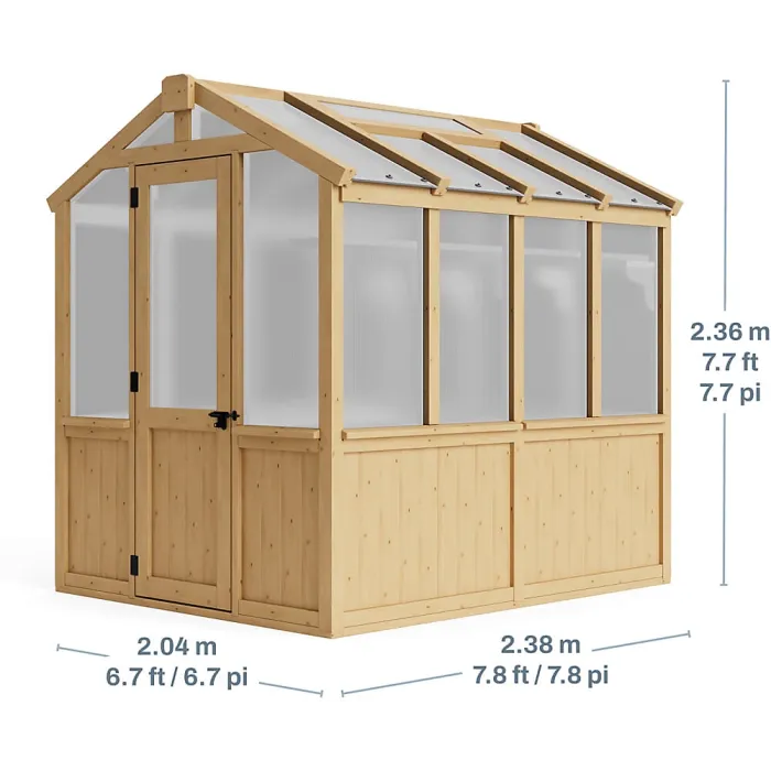 Meridian Greenhouse 6.7ft x 7.8ft (2m x 2.4m)