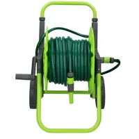 Hose Reel Trolley with 30M Hose Set for Garden Lawn Watering Backyard Plants Outdoor Garden Tools Accessories