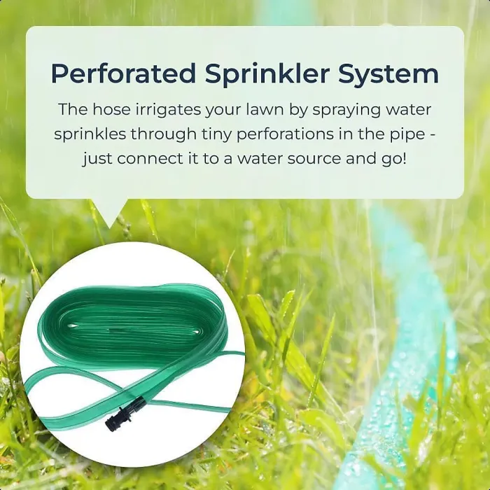 MantraRaj 7.5 Metre Heavy Duty Soaker Hose Pipe for Garden Lawn Backyard Pipe Flat Sprinkler Drip Irrigation