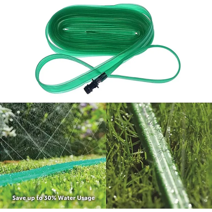 MantraRaj 7.5 Metre Heavy Duty Soaker Hose Pipe for Garden Lawn Backyard Pipe Flat Sprinkler Drip Irrigation