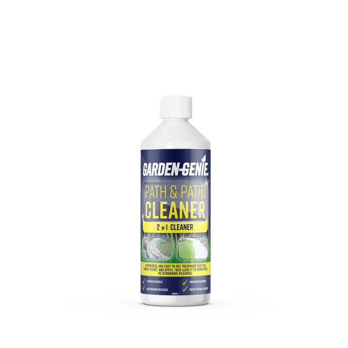 Garden Genie - Path and Patio Stone Cleaner, Degreaser for Stains caused by Mould, Mildew, Algae and Lichen - 500ml